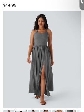 HALARA Gray Maxi Dress